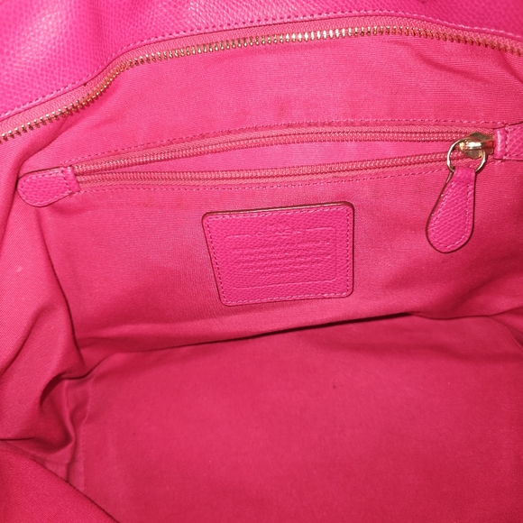 Coach Signature Luxury F34104 Leather Tote Khaki/Carol - Picture 15 of 16